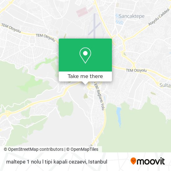 maltepe 1 nolu l tipi kapali cezaevi map