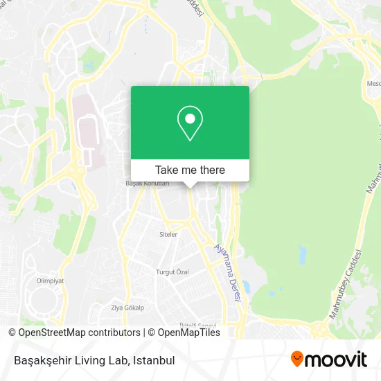 Başakşehir Living Lab map