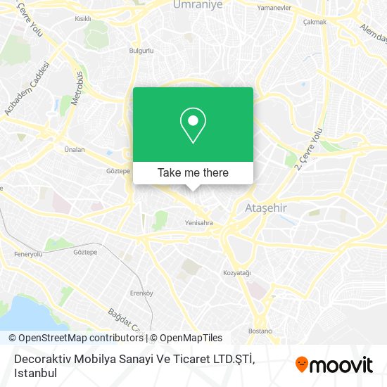 Decoraktiv Mobilya Sanayi Ve Ticaret LTD.ŞTİ map