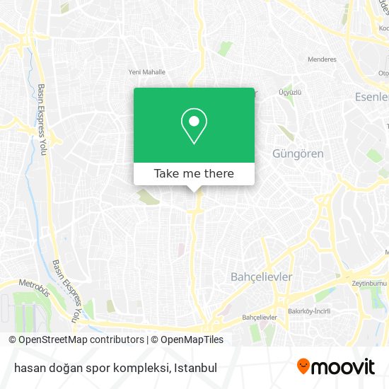 hasan doğan spor kompleksi map