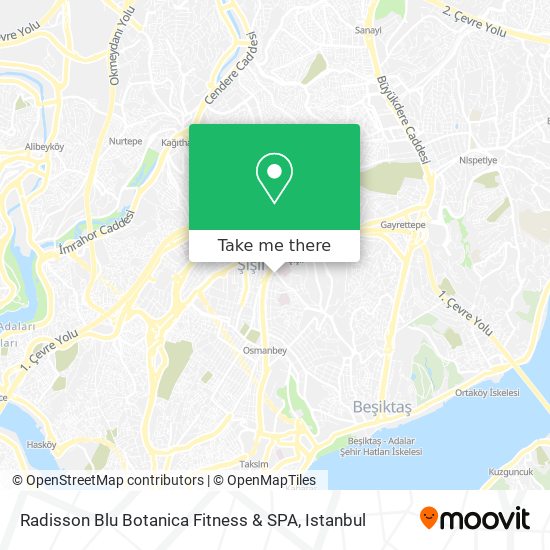 Radisson Blu Botanica Fitness & SPA map