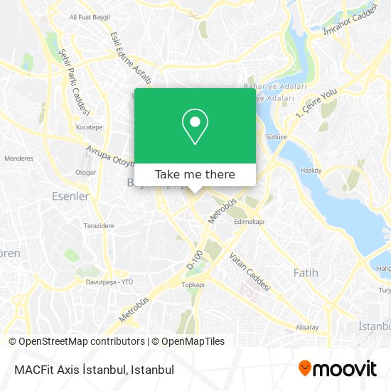 MACFit Axis İstanbul map
