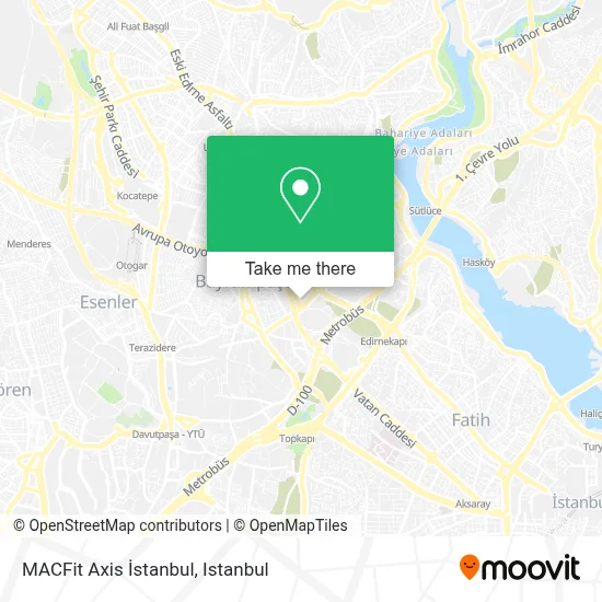 MACFit Axis İstanbul map