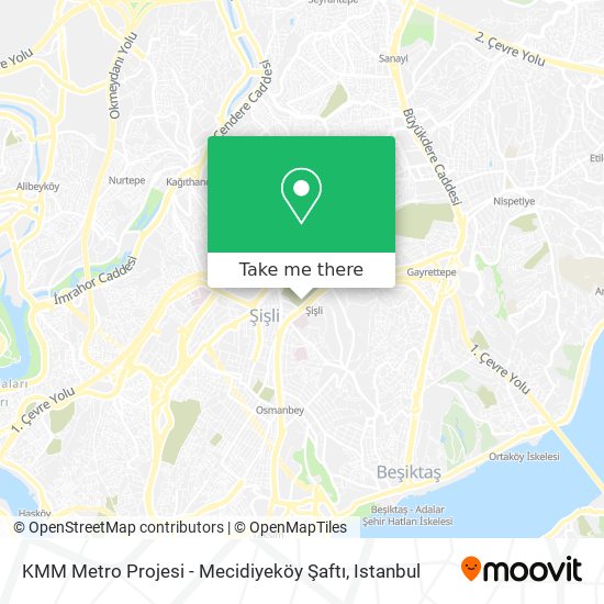KMM Metro Projesi - Mecidiyeköy Şaftı map