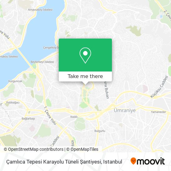 Çamlıca Tepesi Karayolu Tüneli Şantiyesi map