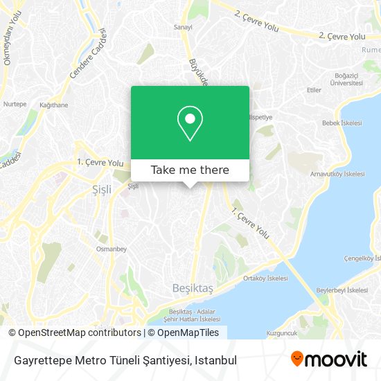 Gayrettepe Metro Tüneli Şantiyesi map