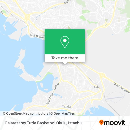 Galatasaray Tuzla Basketbol Okulu map