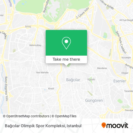 Bağcılar Olimpik Spor Kompleksi map