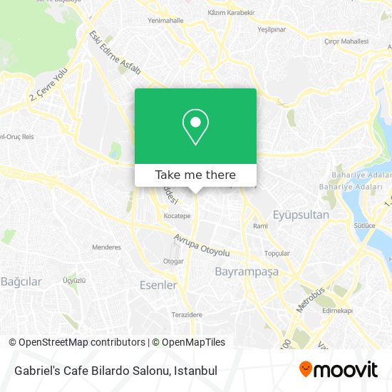 Gabriel's Cafe Bilardo Salonu map