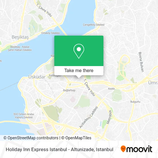 Holiday Inn Express Istanbul - Altunizade map