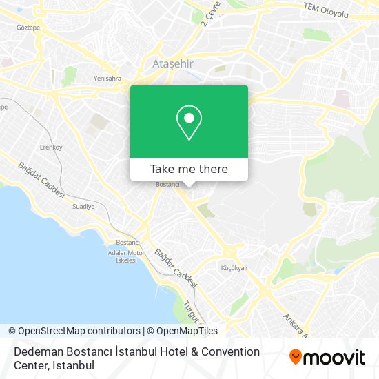 Dedeman Bostancı İstanbul Hotel & Convention Center map