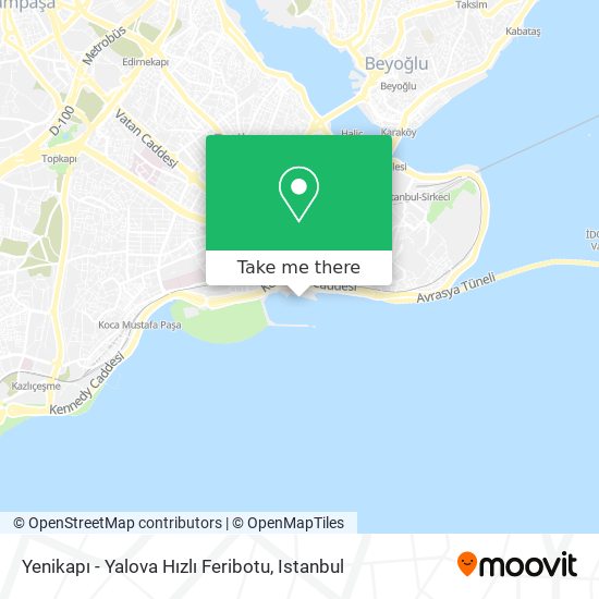 Yenikapı - Yalova Hızlı Feribotu map