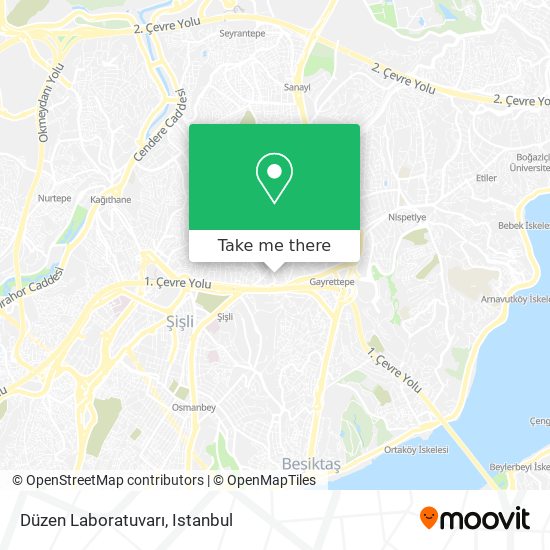 how to get to duzen laboratuvari in gulbahar sisli by bus cable car or metro