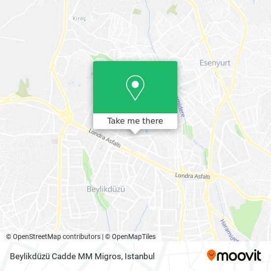 Beylikdüzü Cadde MM Migros map