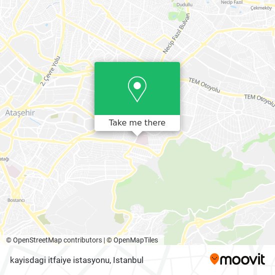 kayisdagi itfaiye istasyonu map