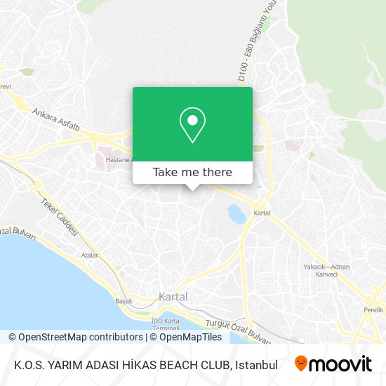 K.O.S. YARIM ADASI HİKAS BEACH CLUB map