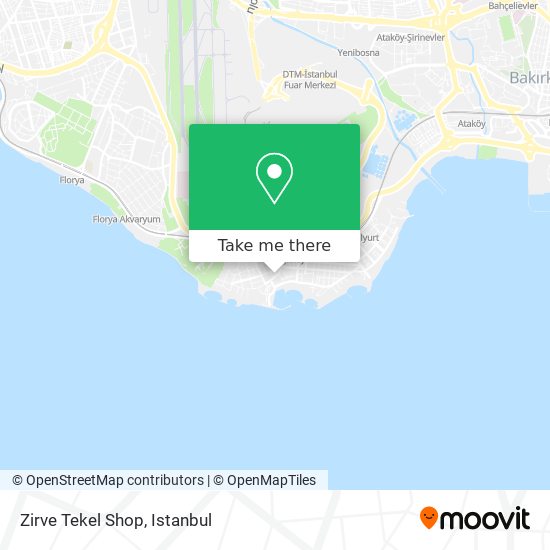 Zirve Tekel Shop map