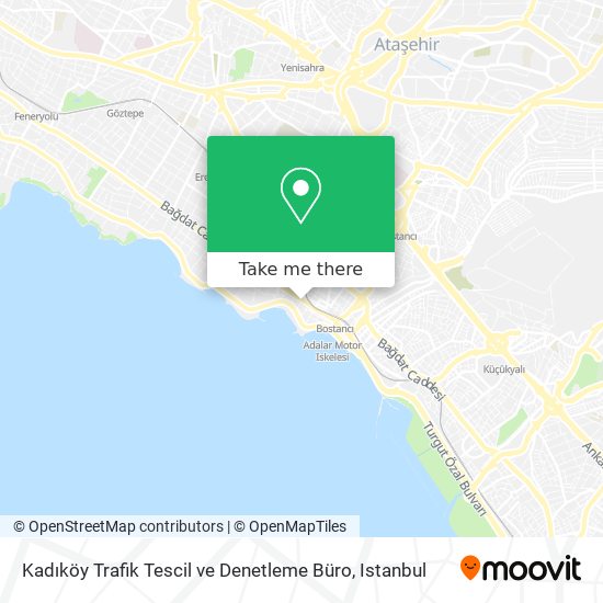 Kadıköy Trafik Tescil ve Denetleme Büro map