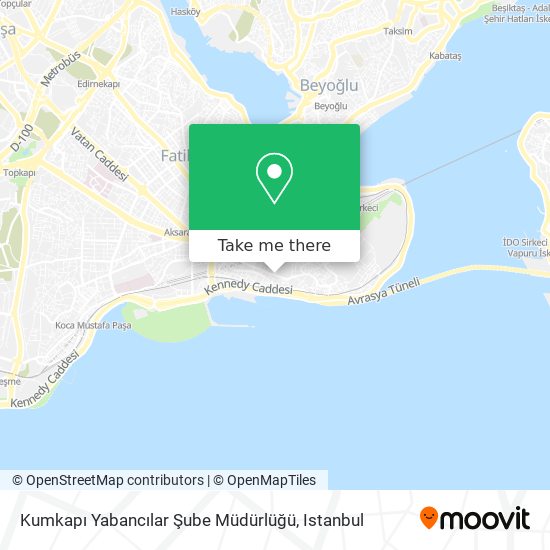 Kumkapı Yabancılar Şube Müdürlüğü map