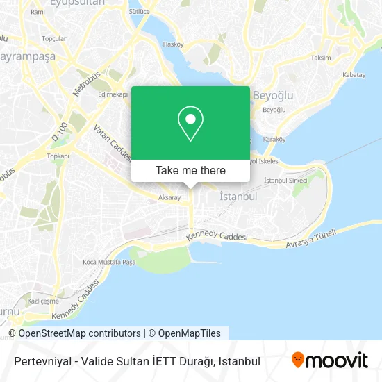 Pertevniyal - Valide Sultan İETT Durağı map