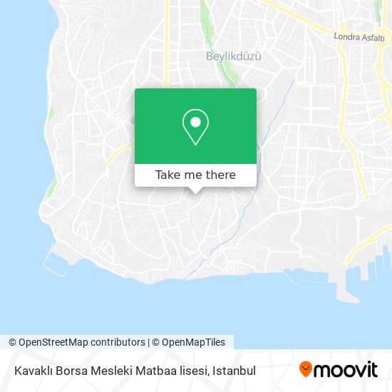 Kavaklı Borsa Mesleki Matbaa lisesi map