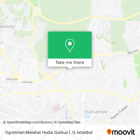 Ogretmen Melahat Hudai Gurbuz İ. O map
