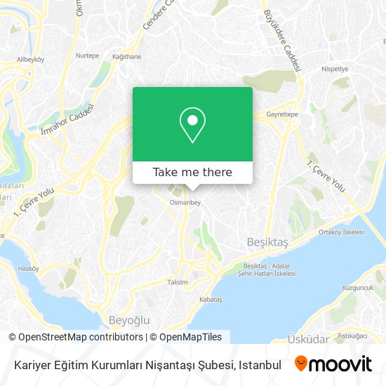 Kariyer Eğitim Kurumları Nişantaşı Şubesi map