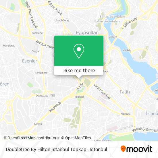Doubletree By Hilton Istanbul Topkapi map