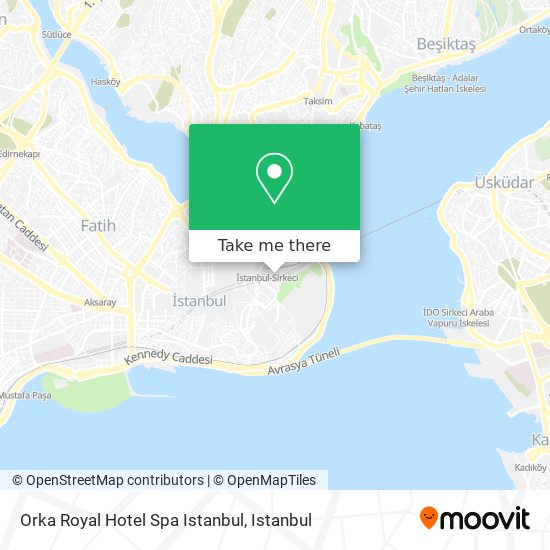 Orka Royal Hotel Spa Istanbul map