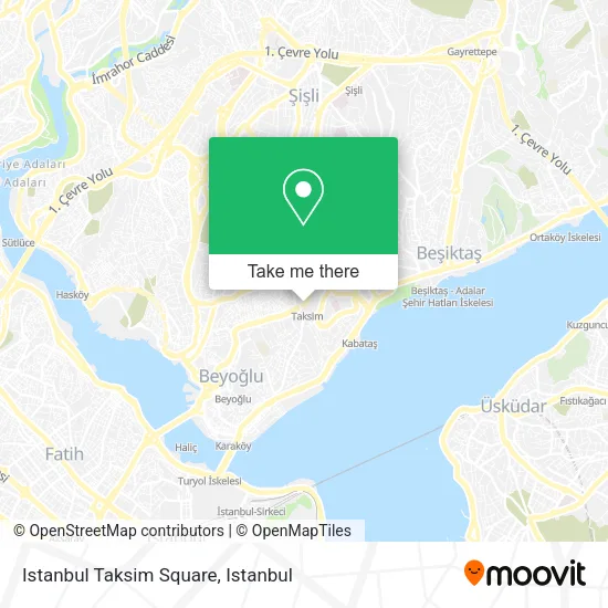 Istanbul Taksim Square map