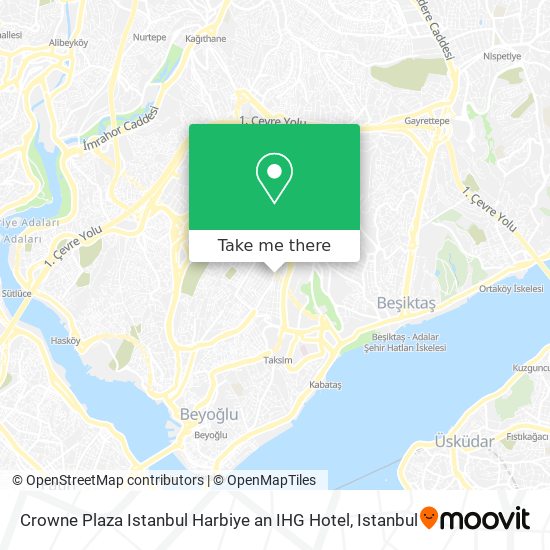 Crowne Plaza Istanbul Harbiye an IHG Hotel map