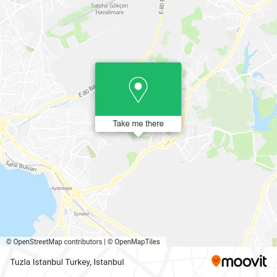 Tuzla Istanbul Turkey map
