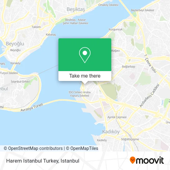 Harem Istanbul Turkey map