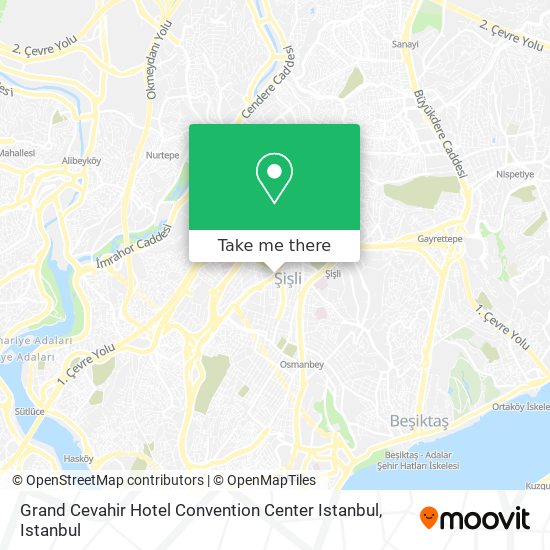 Grand Cevahir Hotel Convention Center Istanbul map