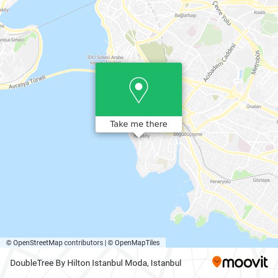 DoubleTree By Hilton Istanbul Moda map