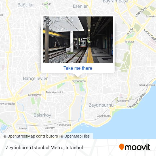 Zeytinburnu Istanbul Metro map
