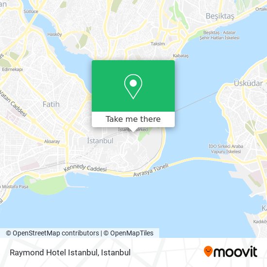 Raymond Hotel Istanbul map