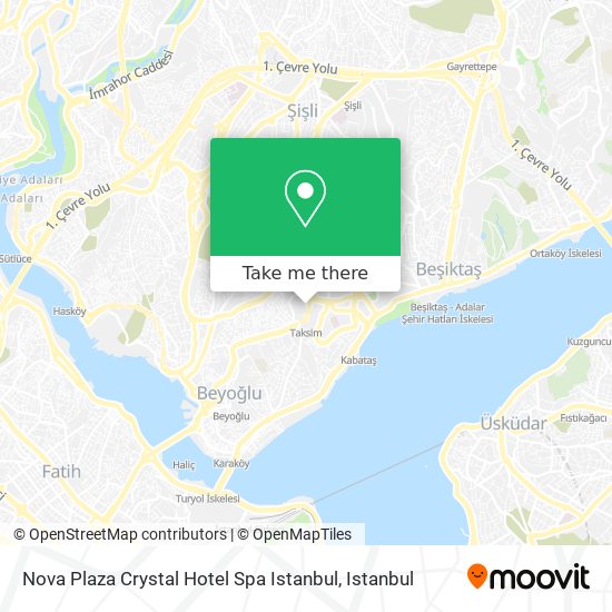 Nova Plaza Crystal Hotel Spa Istanbul map