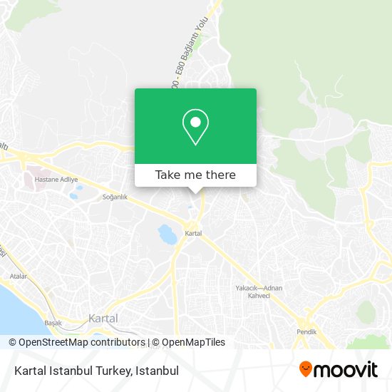 Kartal Istanbul Turkey map