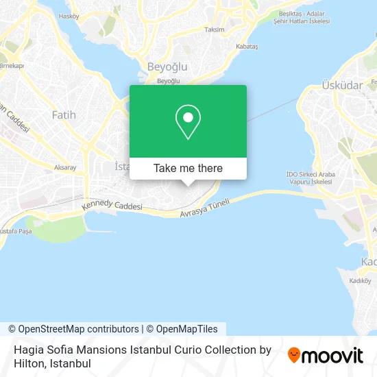 Hagia Sofia Mansions Istanbul Curio Collection by Hilton map
