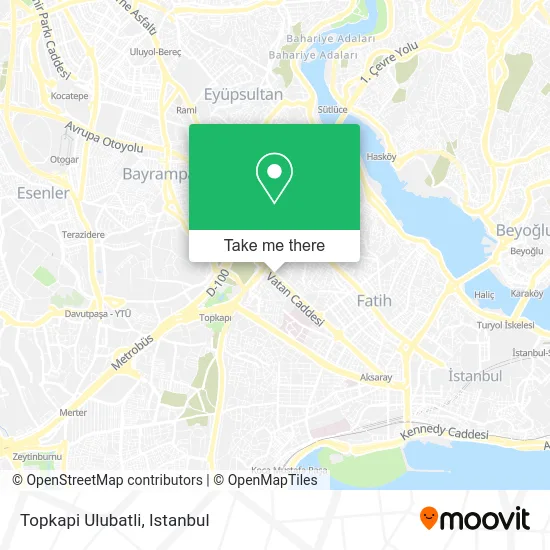 Topkapi Ulubatli map