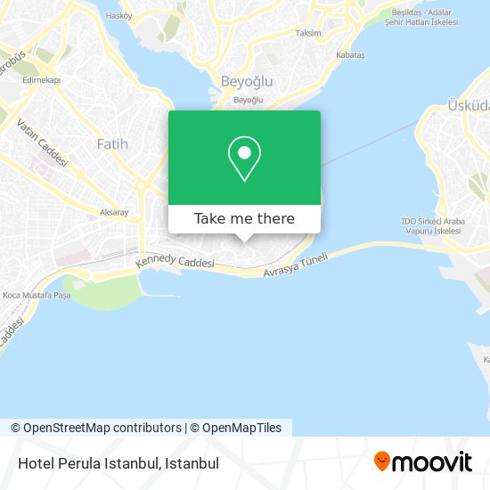 Hotel Perula Istanbul map
