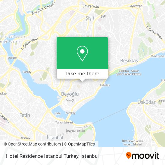 Hotel Residence Istanbul Turkey map