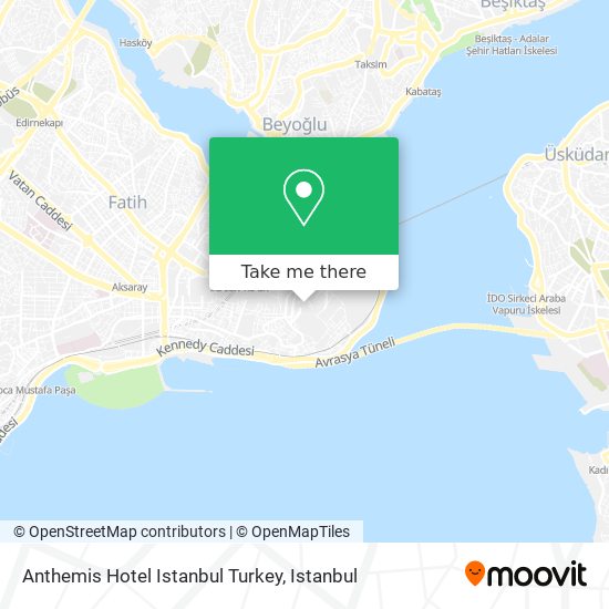 Anthemis Hotel Istanbul Turkey map