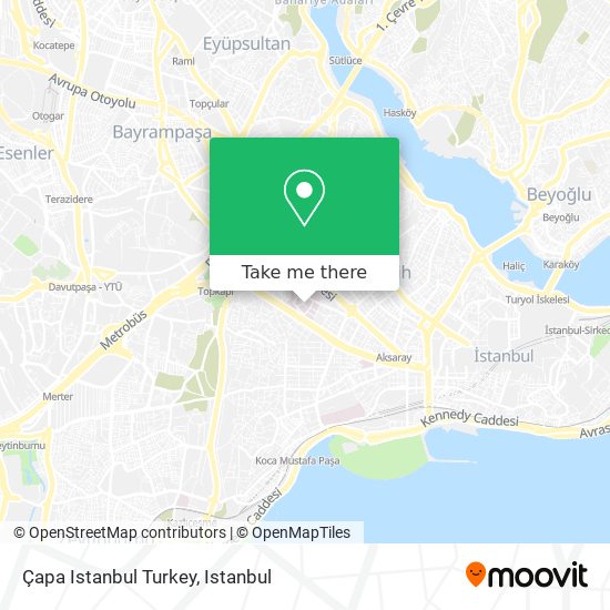 Çapa Istanbul Turkey map
