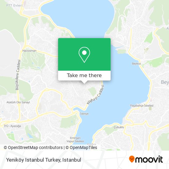 Yeniköy Istanbul Turkey map