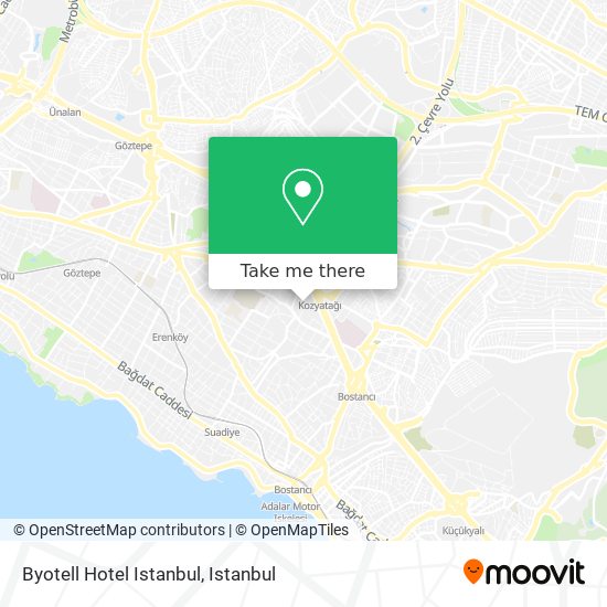 Byotell Hotel Istanbul map
