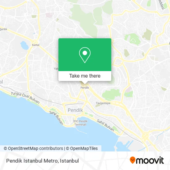 Pendik Istanbul Metro map