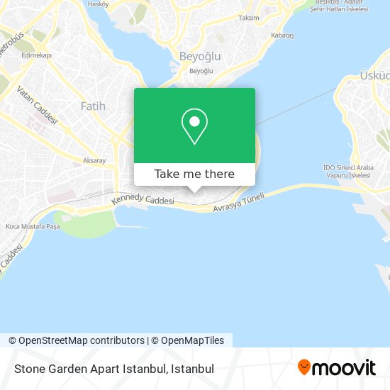 Stone Garden Apart Istanbul map