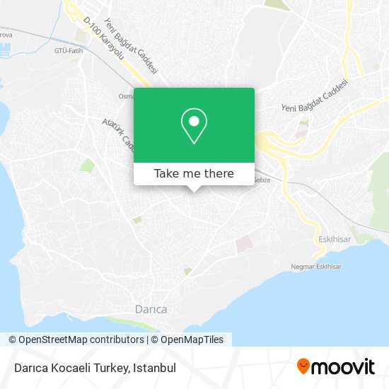 Darıca Kocaeli Turkey map